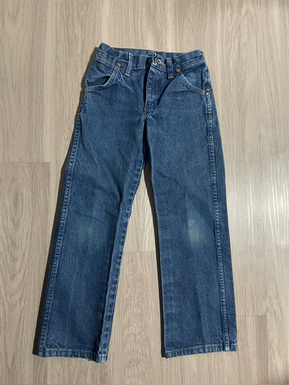 Classic Boy’s Straight-Leg Wrangler Blue Jeans